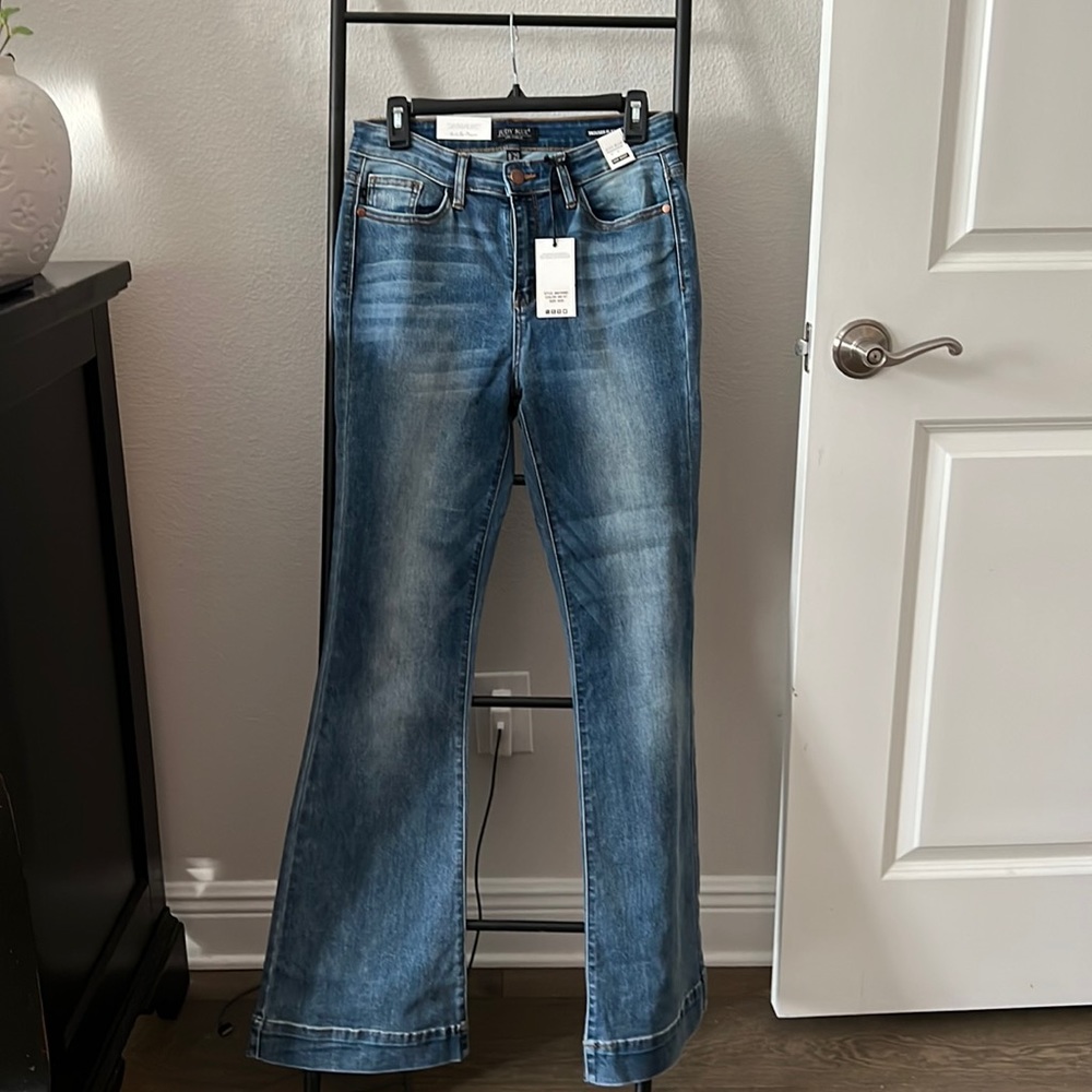 Judy blue high waist trouser flare jeans